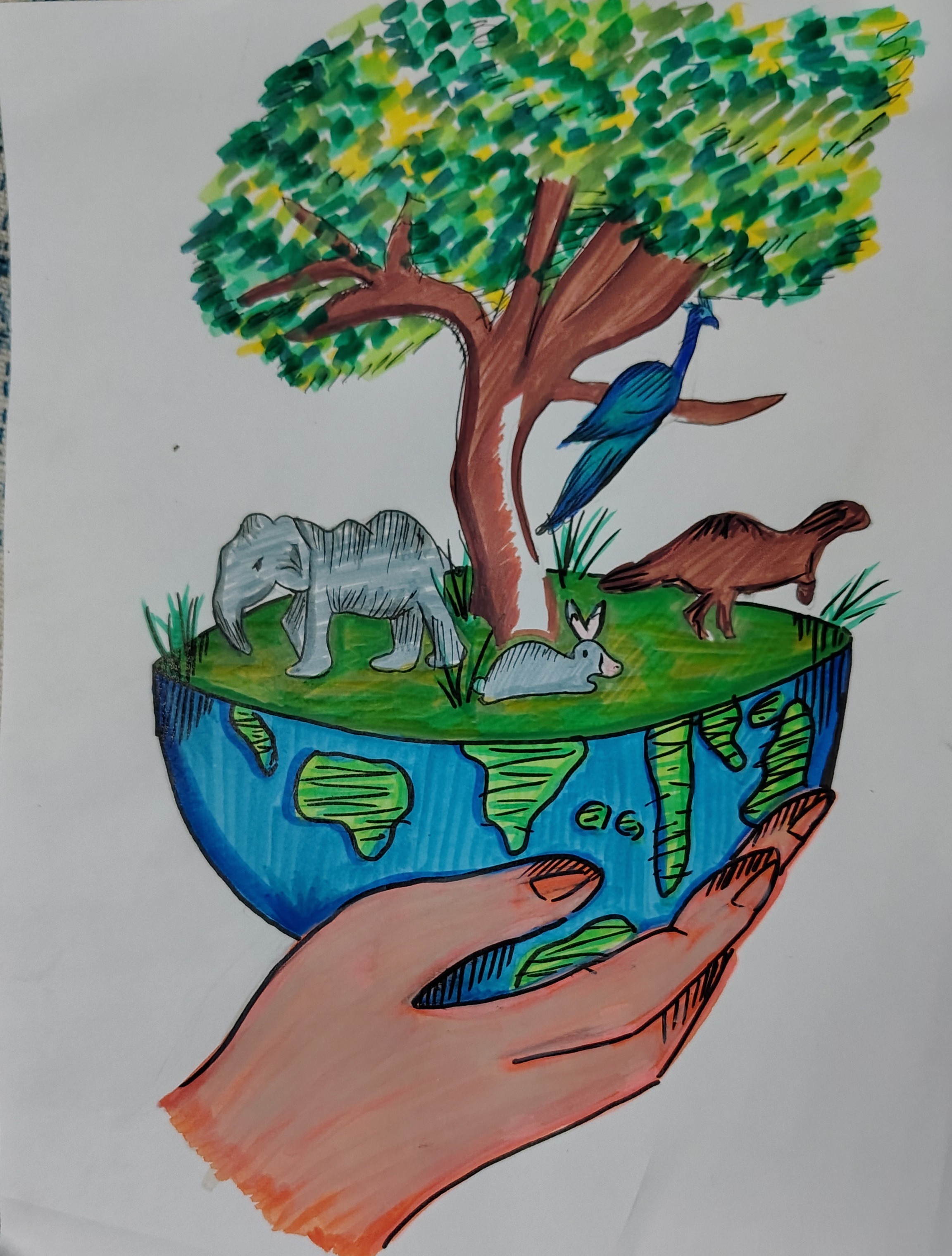 La naturaleza está en mis manos.